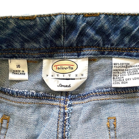 Talbots Women’s Jeans Size 16 Petites High Waist Stretch Vintage Medium Wash - Picture 4 of 7